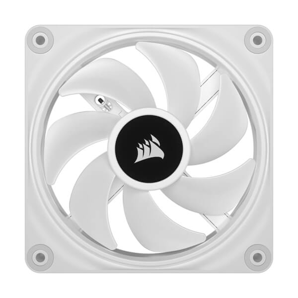 Corsair iCUE Link QX120 RGB White 120mm PWM Cabinet Fan Starter Kit with iCUE Link System Hub (Triple Pack)